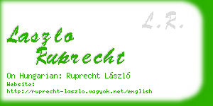 laszlo ruprecht business card